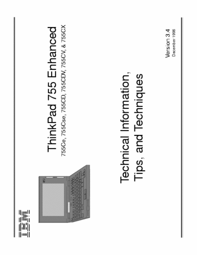 IBM ThinkPad 755 ThinkPad 755  service manual